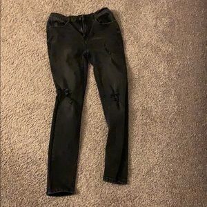 Fashion of a black jeans
